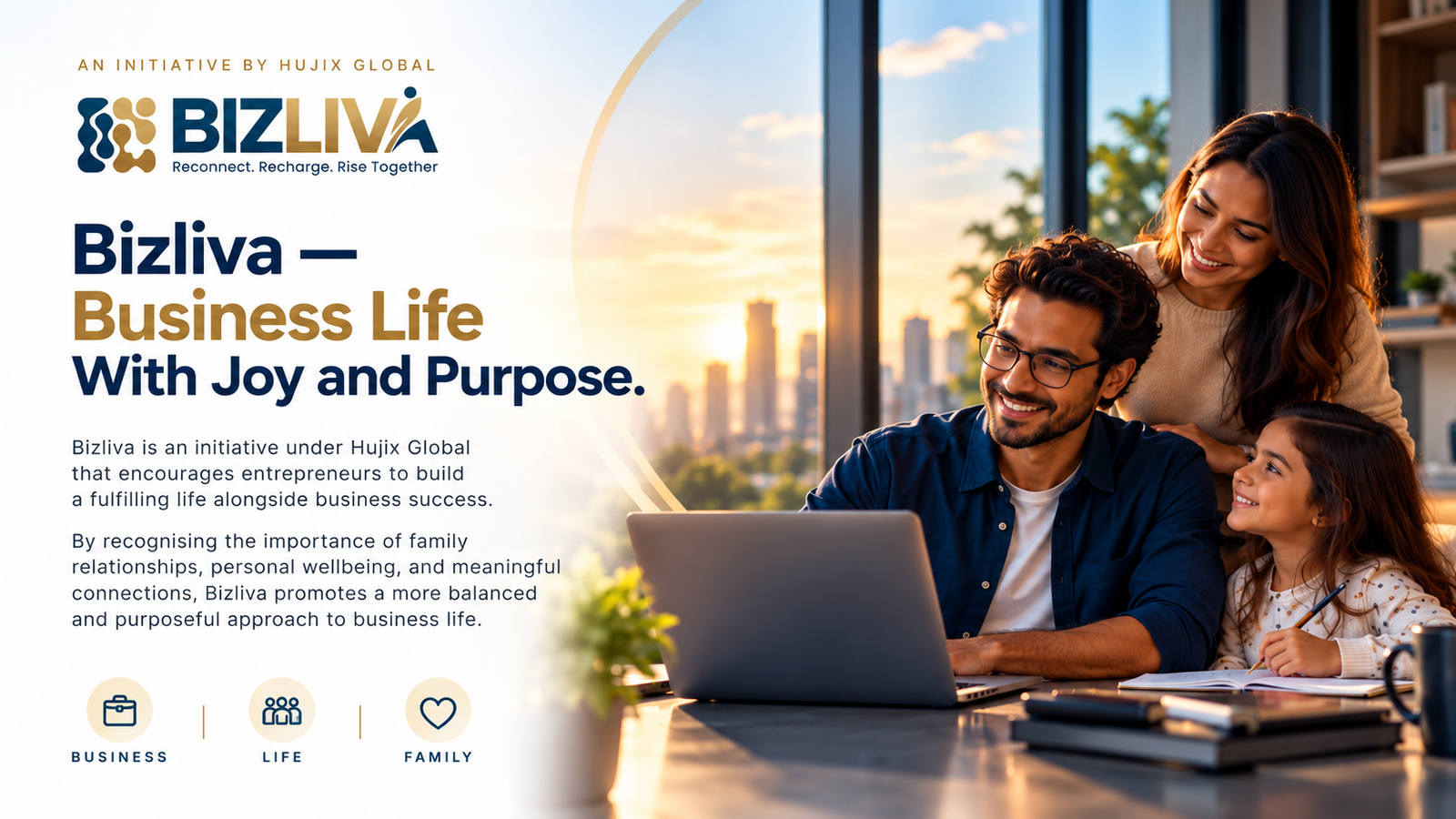 Bizliva — Business Life With Joy and Purpose. Reconnect, recharge, and rise together.
