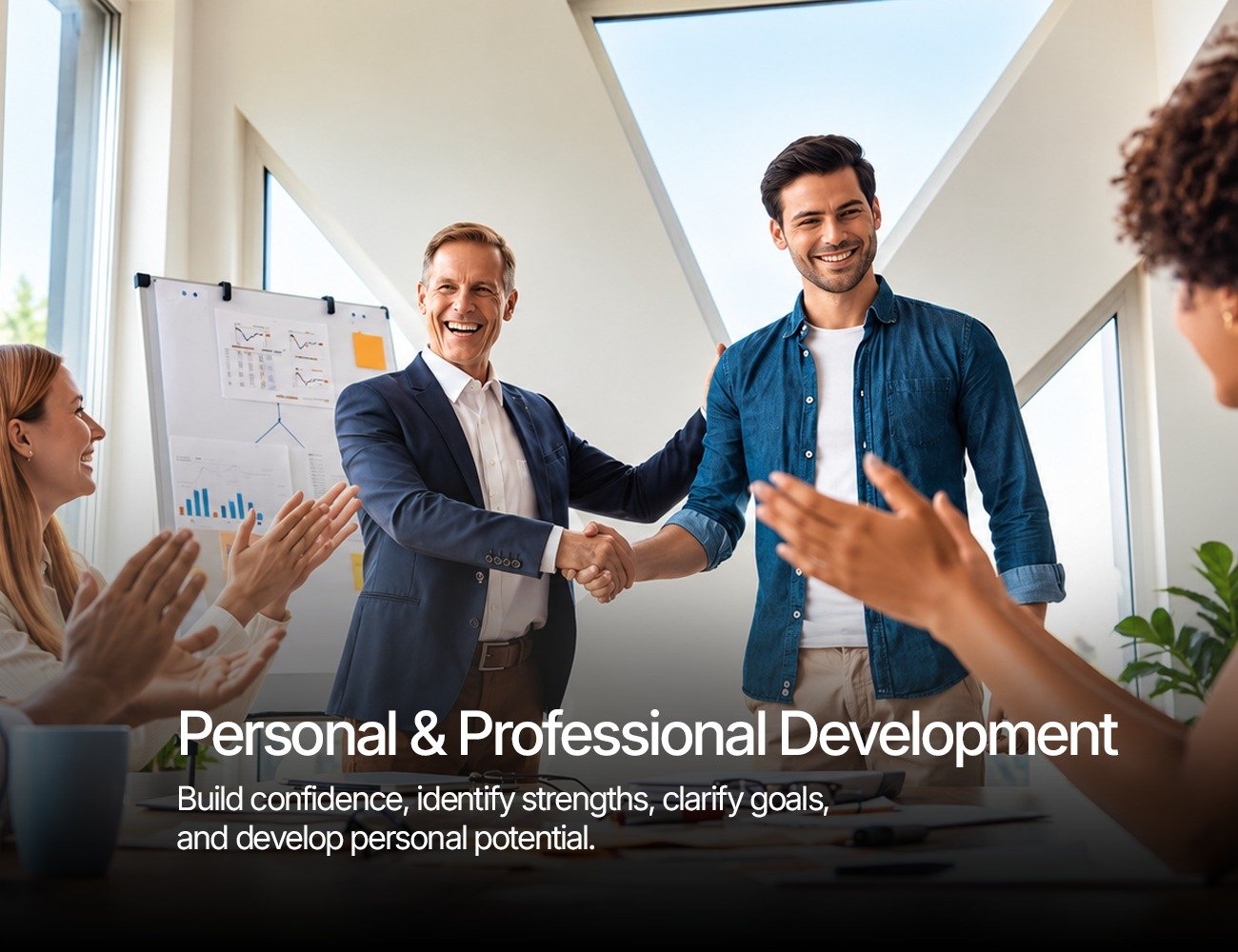 Personal and Professional Development: build confidence, identify strengths, clarify goals, and develop personal potential.